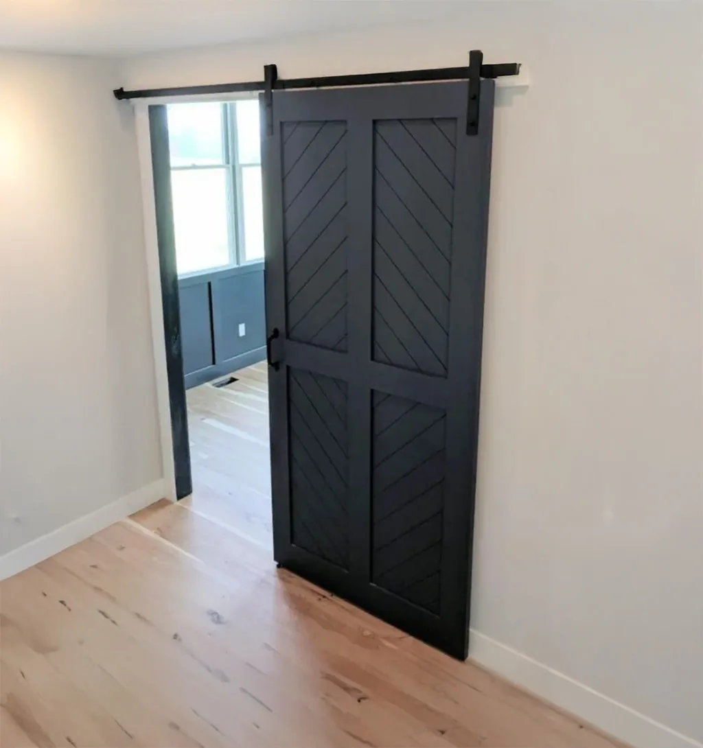 Modern Chevron 4 Panel barn door